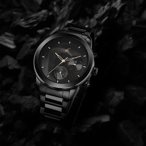 Fastrack Cerame Quartz Multifunction Watch for Guys 3304ND01 - KRISHNA WATCH COMPANY