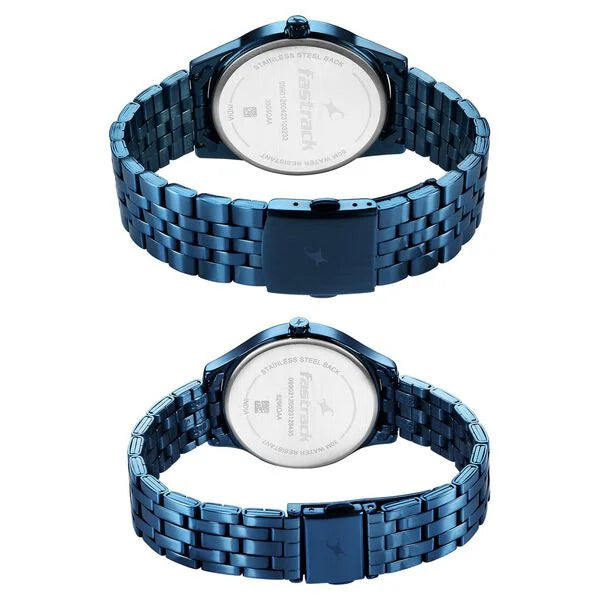 Fastrack Mixmatched Quartz Analog Watch for Couple 33056296qm01 - KRISHNA WATCH COMPANY