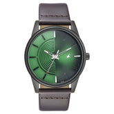 Fastrack Stunners Quartz Analog Green Dial Leather Strap Watch for Guys - 3305nl01