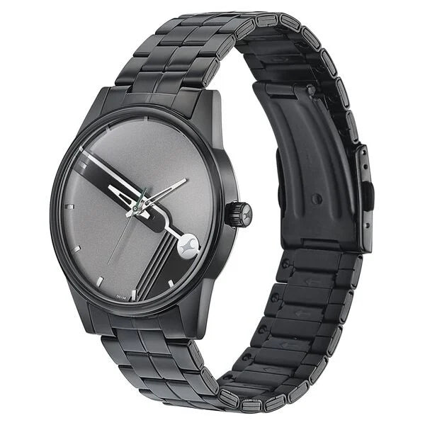 Fastrack Stunners Quartz Analog Grey Dial Stainless Steel Strap Watch for Guys 3305nm02 - KRISHNA WATCH COMPANY