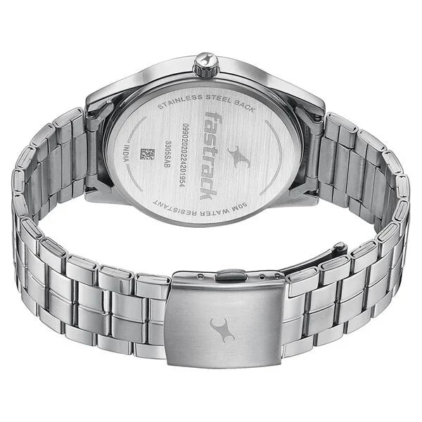 Fastrack Stunners Quartz Analog Grey Dial Watch for Guys - 3305SM02 - KRISHNA WATCH COMPANY