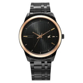 Fastrack Stunners Quartz Analog Black Dial Black Stainless Steel Strap Watch - NT3308KM01