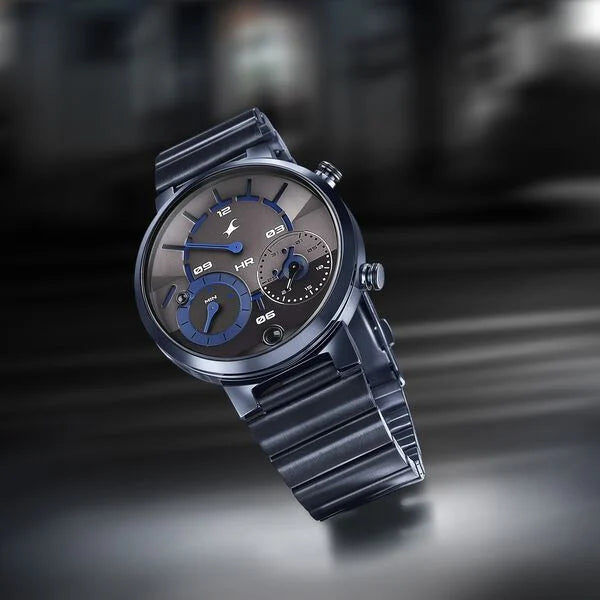 Fastrack Gambit Micromotor Analog Watch for Guys - 3309QM01 - KRISHNA WATCH COMPANY