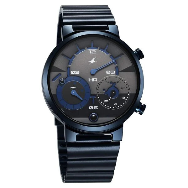 Fastrack Gambit Micromotor Analog Watch for Guys - 3309QM01 - KRISHNA WATCH COMPANY