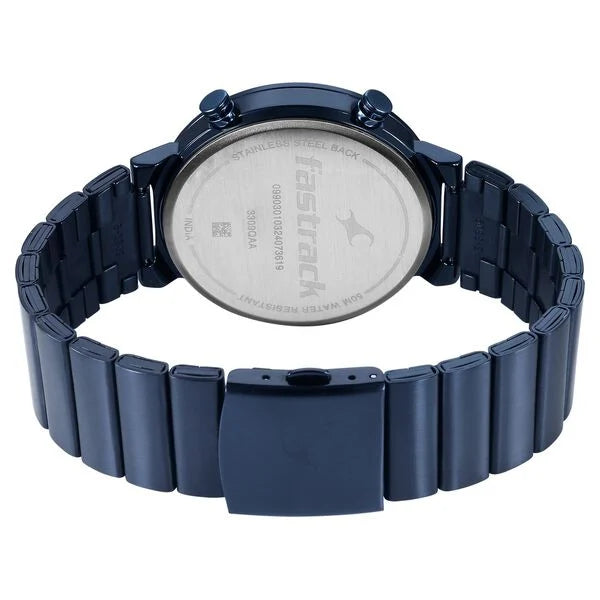 Fastrack Gambit Micromotor Analog Watch for Guys - 3309QM01 - KRISHNA WATCH COMPANY