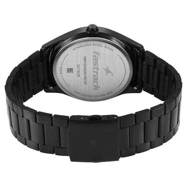 Fastrack Groove Quartz Analog Watch For Guys 3317NM02 - KRISHNA WATCH COMPANY