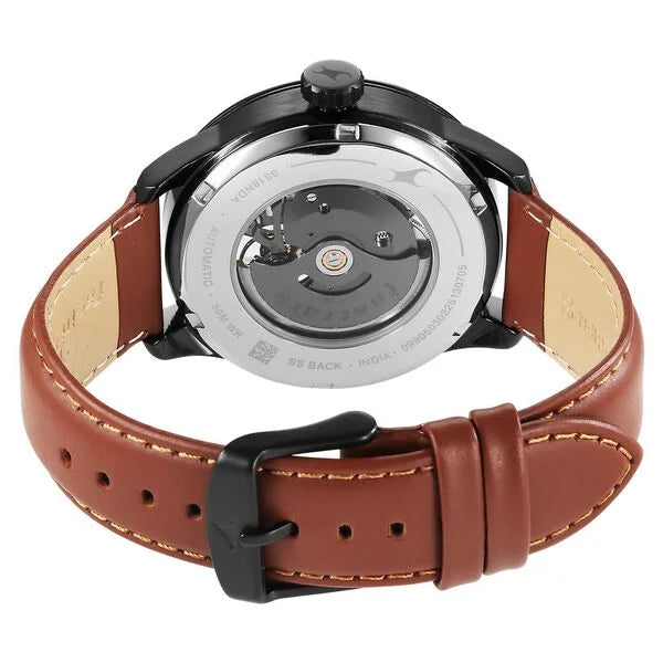 Fastrack Automatics Black Dial Watch For Guys - 3318NL01 - KRISHNA WATCH COMPANY