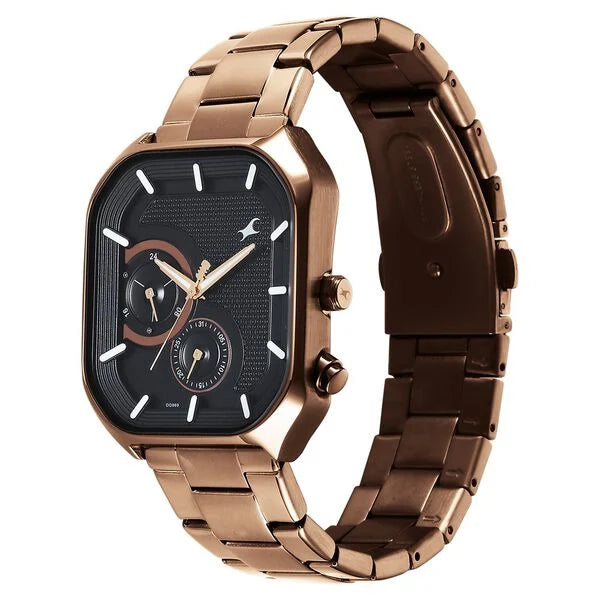 Fastrack Groove Guy's Watch with Lume indices - 3321QM02 - KRISHNA WATCH COMPANY