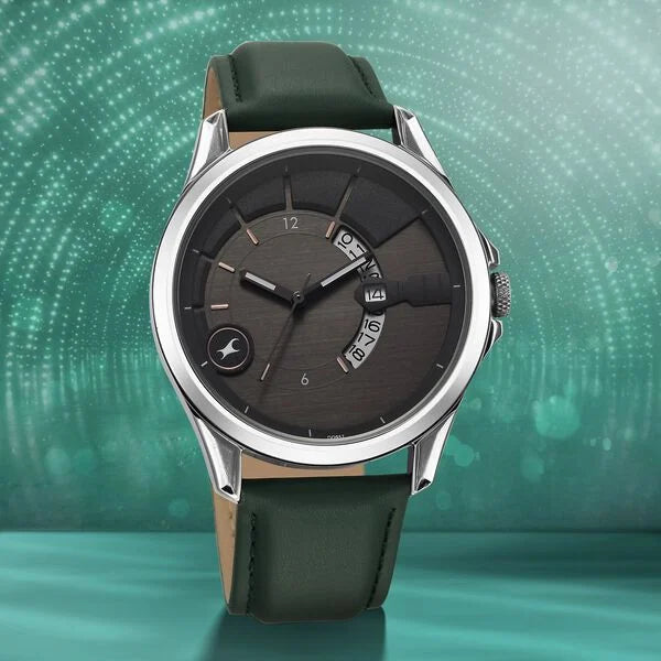 Fastrack Groove Quartz Analog with Date Watch For Guys 3323SL01 - KRISHNA WATCH COMPANY