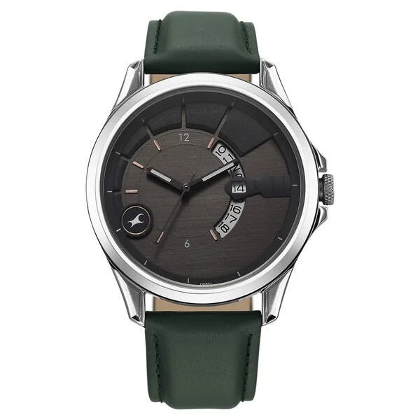 Fastrack Groove Quartz Analog with Date Watch For Guys 3323SL01 - KRISHNA WATCH COMPANY