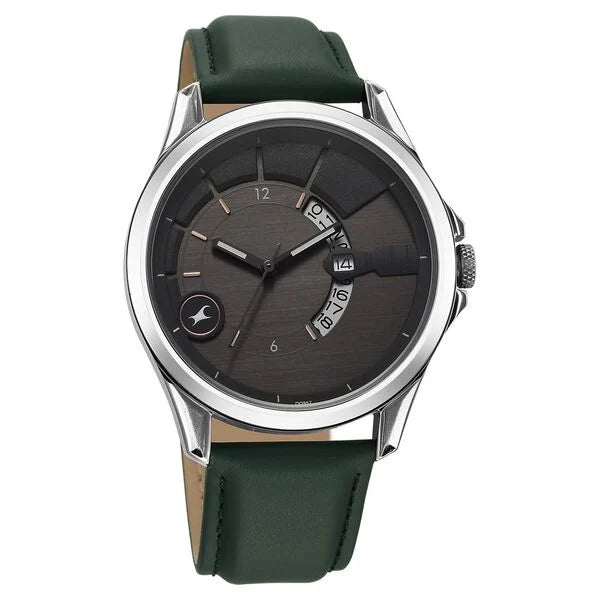 Fastrack Groove Quartz Analog with Date Watch For Guys 3323SL01 - KRISHNA WATCH COMPANY