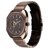Fastrack Wild Analog with Brown Dial Brown Metal Strap Watch for Guys 3326QM01