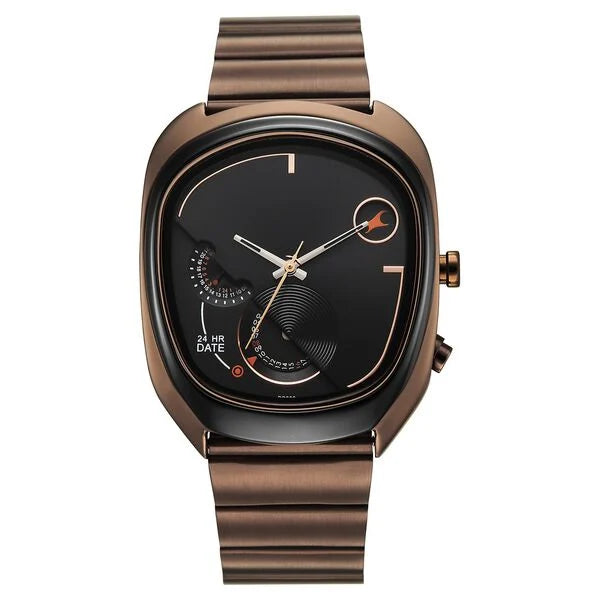 Fastrack UFO Quartz Multifunction Black Dial Watch For Guys 3327km01 - KRISHNA WATCH COMPANY