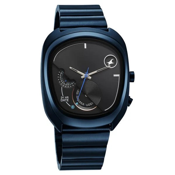 Fastrack UFO Quartz Black Dial Watch For Guys - 3327QM01 - KRISHNA WATCH COMPANY