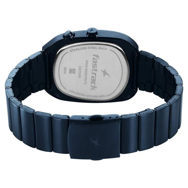 Fastrack UFO Quartz Black Dial Watch For Guys - 3327QM01 - KRISHNA WATCH COMPANY