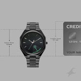 Fastrack 9 to Fine Analog with Black Dial Metal Strap Watch for Guys 3353NM01