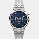 Timex Marlin Moon Phase 40mm Stainless Steel Bracelet Watch TW2W51300UJ