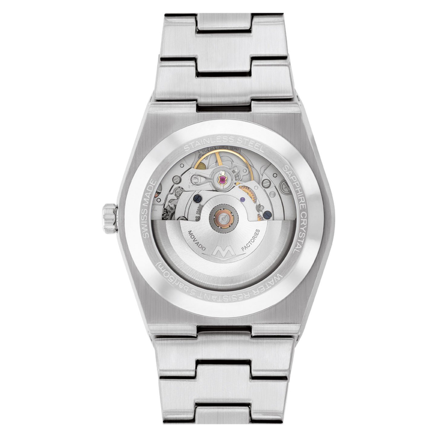 Movado Bold Quest Automatic Blue Dial Analog Stainless Steel Watch 3600940
