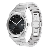 Movado Men's Bold Quest Auto Black Dial With Date Stainless Steel Bracelet Watch 3600941