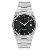 Movado Men's Bold Quest Auto Black Dial With Date Stainless Steel Bracelet Watch 3600941