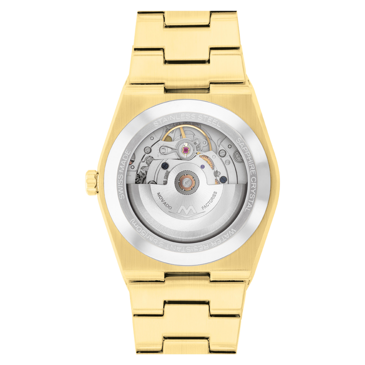 Movado Bold Quest Men Automatic White Dial Analog Stainless Steel Watch 3600943