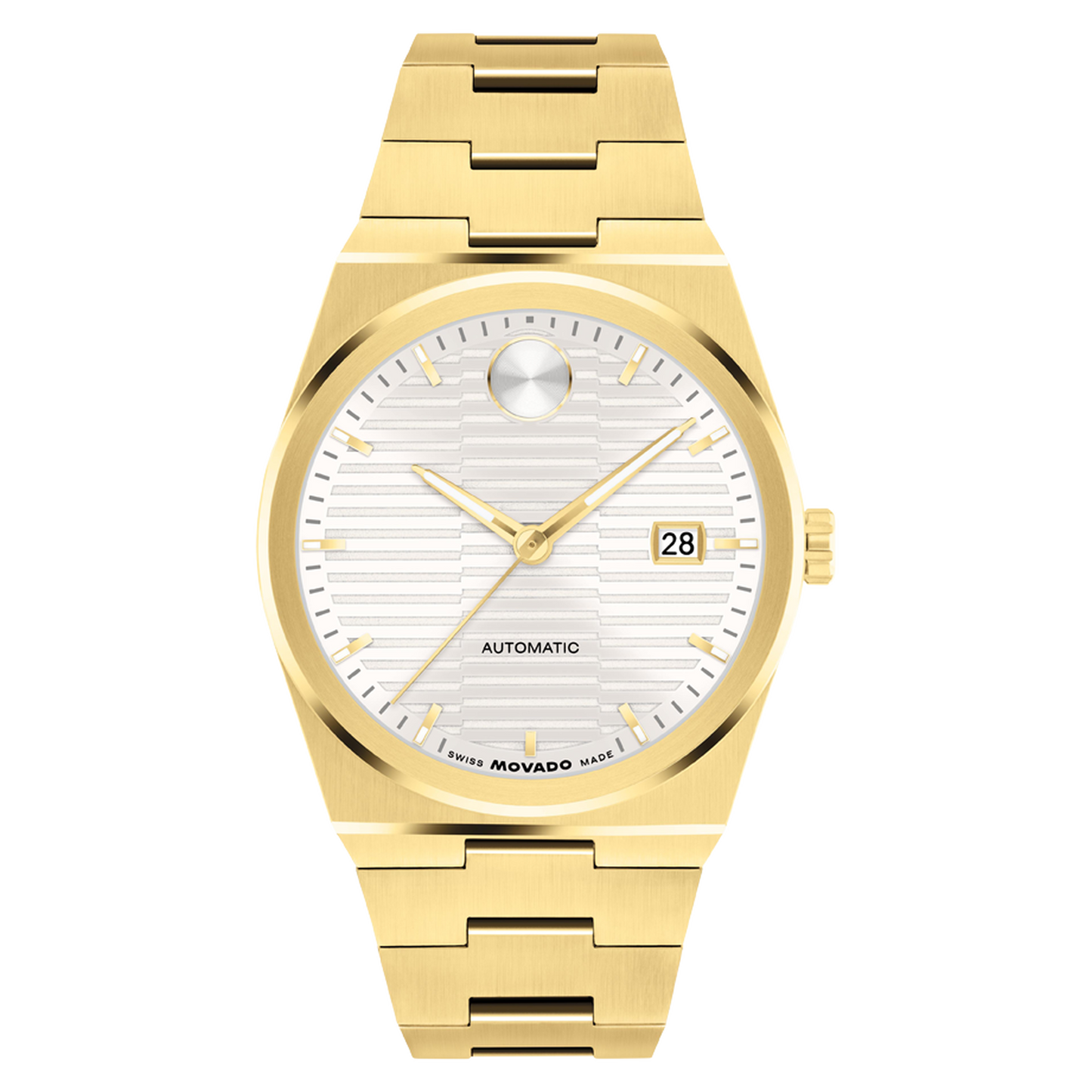 Movado Bold Quest Men Automatic White Dial Analog Stainless Steel Watch 3600943