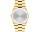 Movado Ladies' BOLD Quest Yellow IP White Dial 35mm Watch 3601187