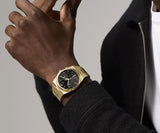 Movado Bold Men Quartz Black Dial Chronograph Stainless Steel Watch 3601198