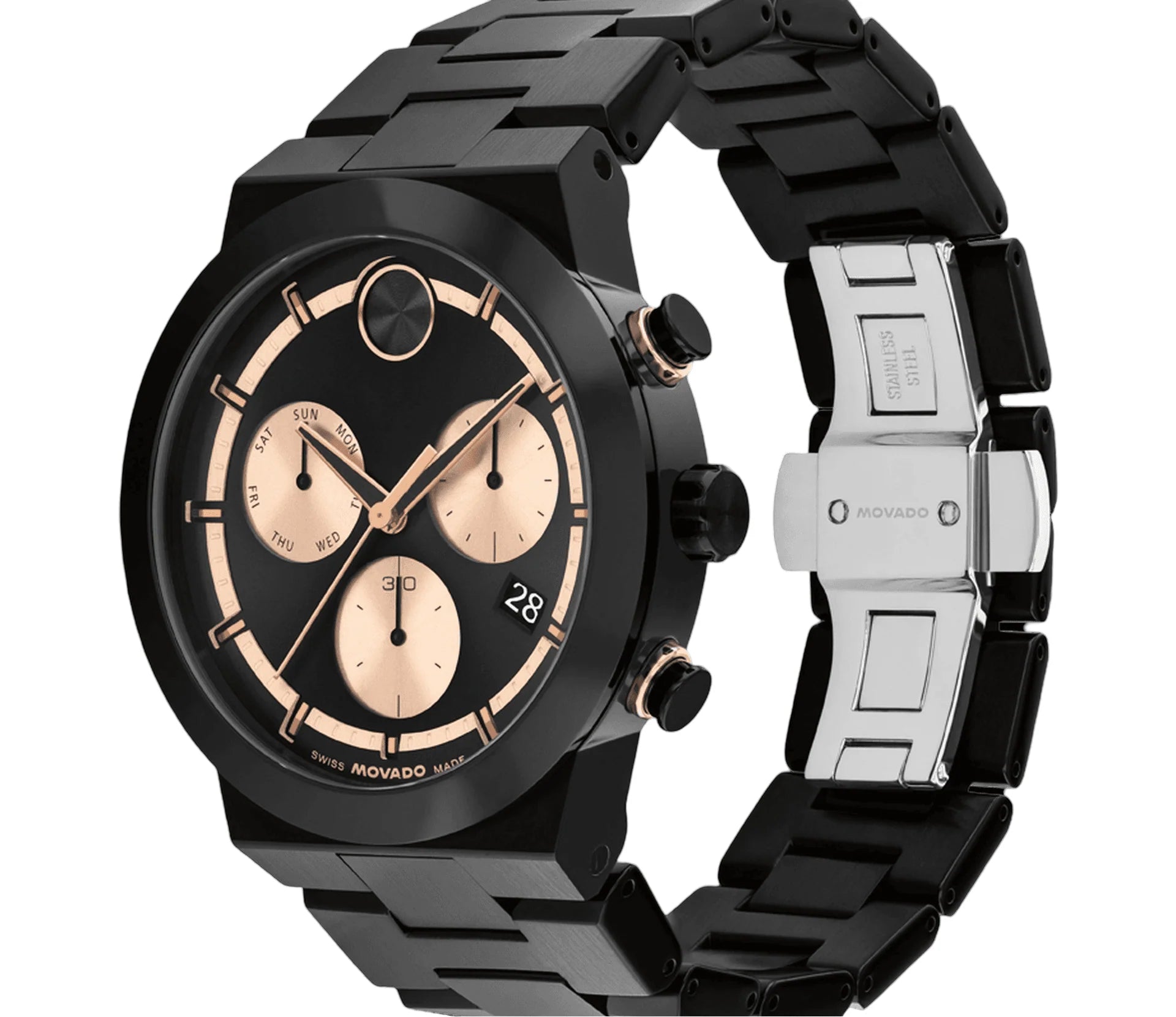 Movado BOLD Fusion Chronograph Watch for Men 3601282 - KRISHNA WATCH COMPANY