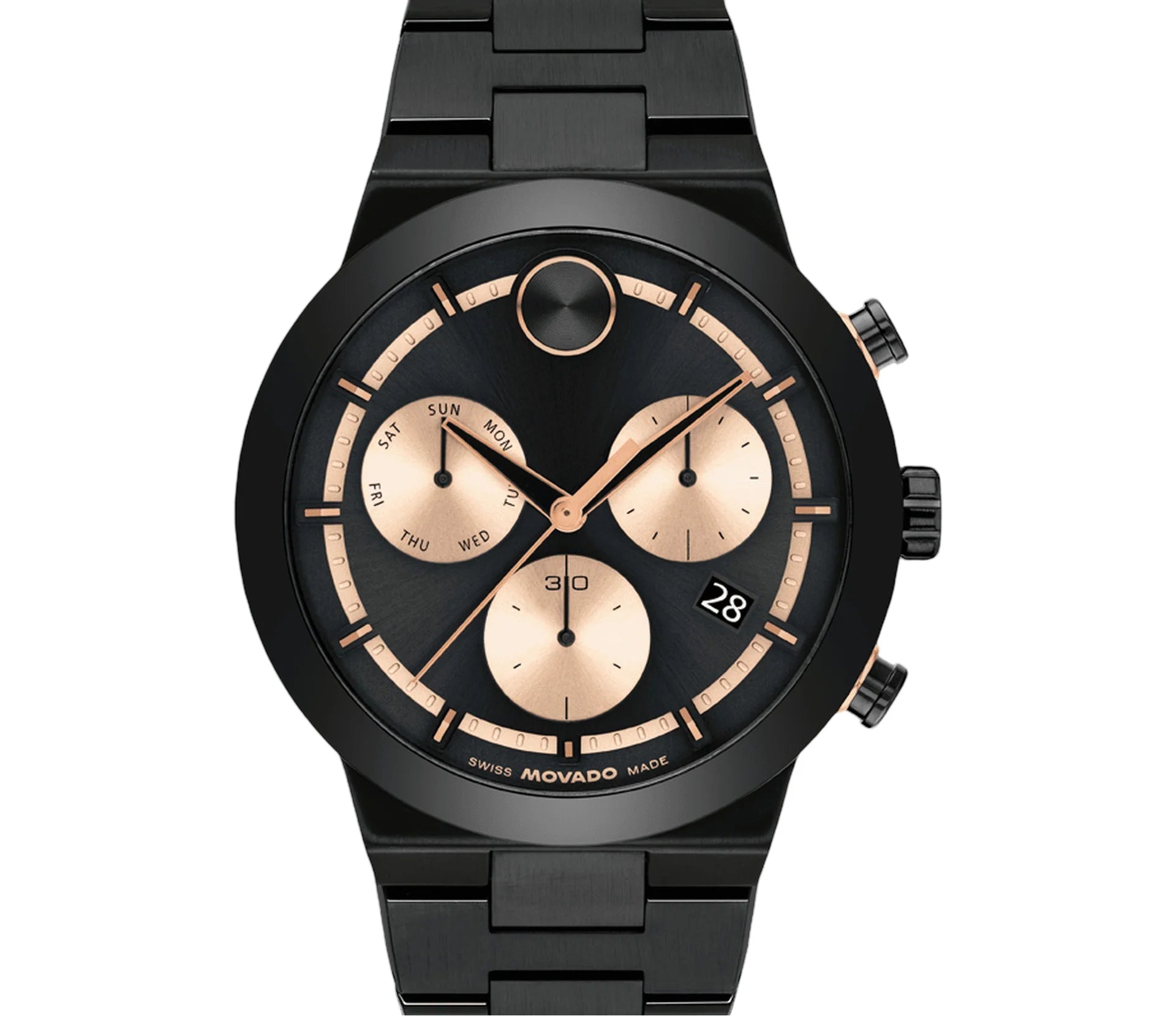 Movado BOLD Fusion Chronograph Watch for Men 3601282 - KRISHNA WATCH COMPANY