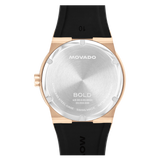 Movado Bold Men Quartz Green Dial Analog Silicone Watch 3601296