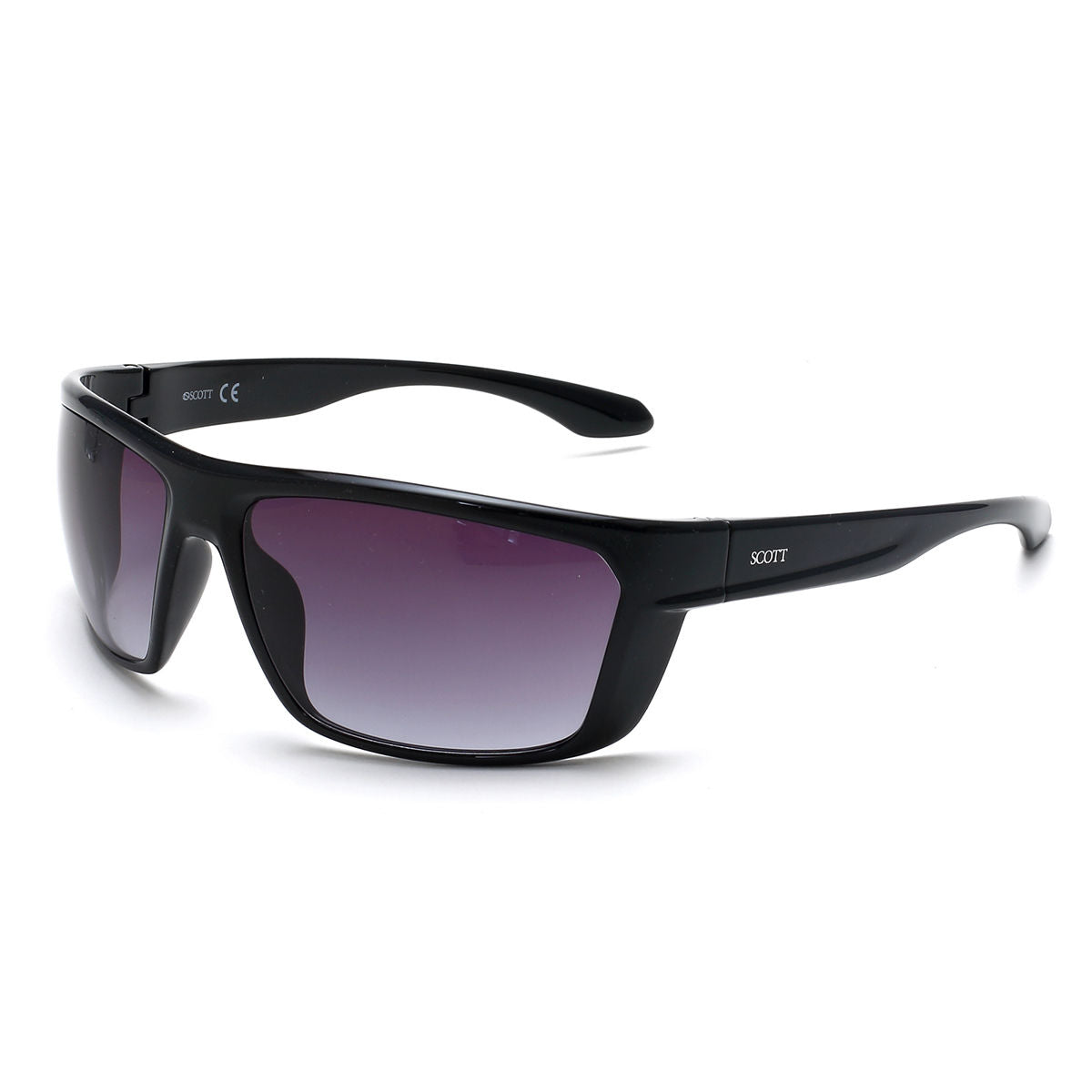 Scott Sunglasses Gradient Grey Lens Sports Sunglass Black Frame SC 2504 C1 S - KRISHNA WATCH COMPANY