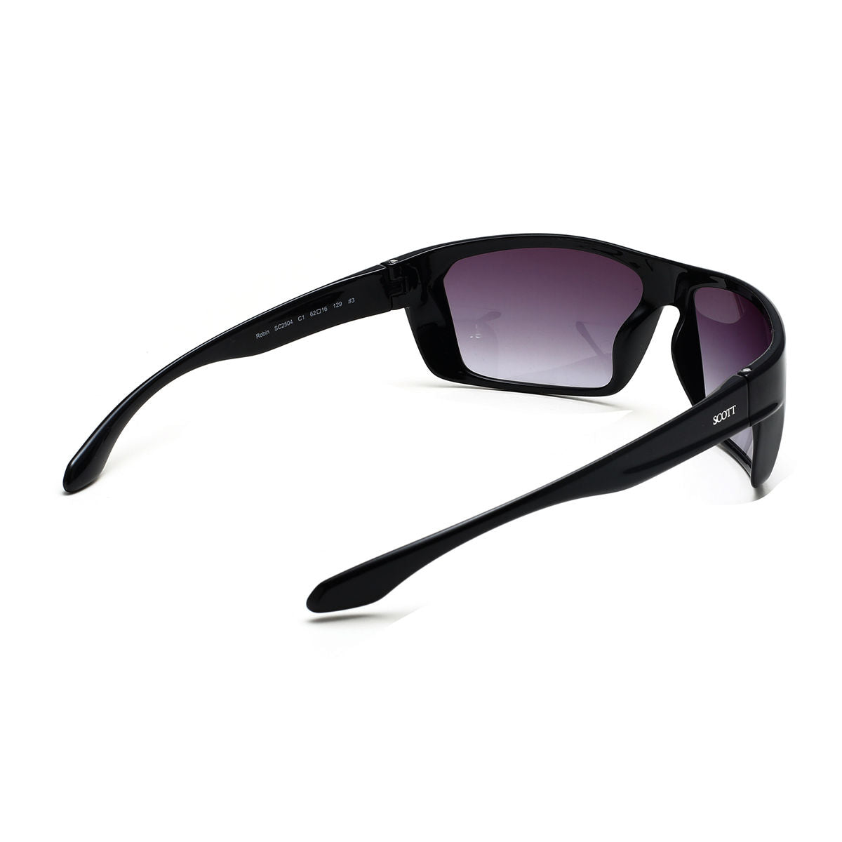 Scott Sunglasses Gradient Grey Lens Sports Sunglass Black Frame SC 2504 C1 S - KRISHNA WATCH COMPANY