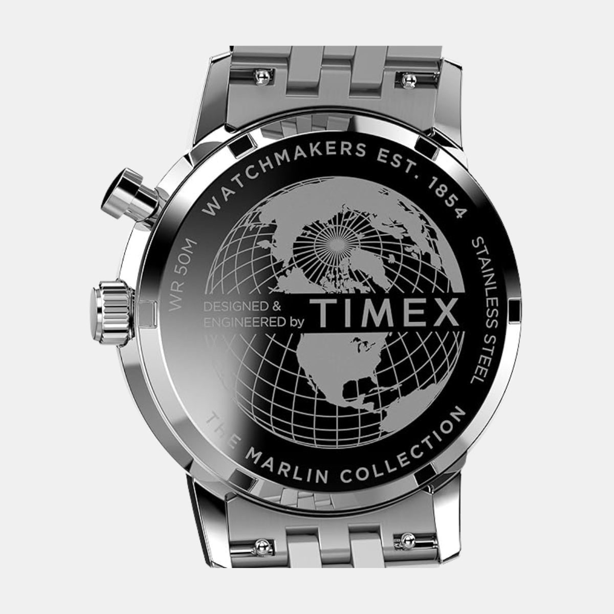 Timex Marlin Moon Phase 40mm Stainless Steel Bracelet Watch TW2W51300UJ