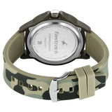 Fastrack Tees Wanderlust Quartz Analog Black Dial Silicone Strap Watch for Unisex 38024PP71W