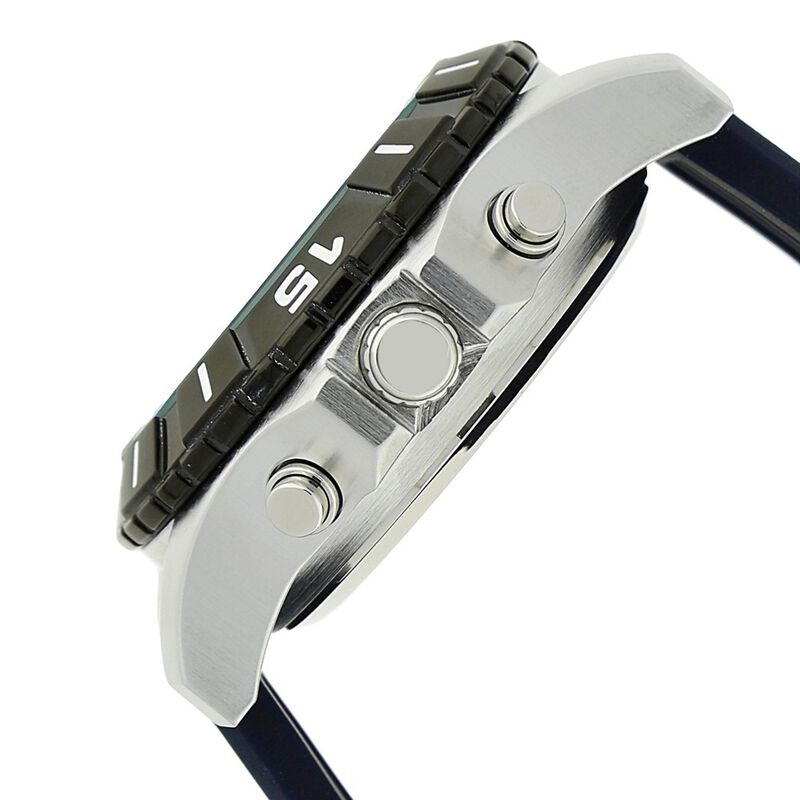Fastrack Quartz Analog Digital Grey Dial Silicone Strap Watch for Guys NS38035SP02 / 38035SP02 - KRISHNA WATCH COMPANY