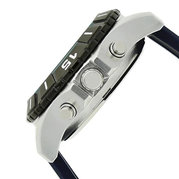 Fastrack Quartz Analog Digital Grey Dial Silicone Strap Watch for Guys NR38035SP02 - KRISHNA WATCH COMPANY