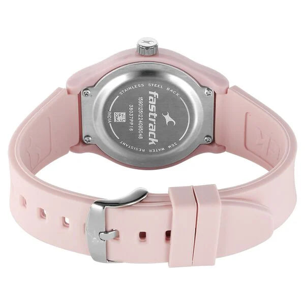 Fastrack Tees Urbanique Quartz Analog watch For Girls - 38037PP16W - KRISHNA WATCH COMPANY