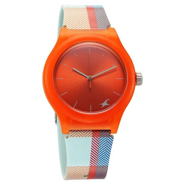 Fastrack Tees Urbanique Watch For Girls 38037pp18w - KRISHNA WATCH COMPANY
