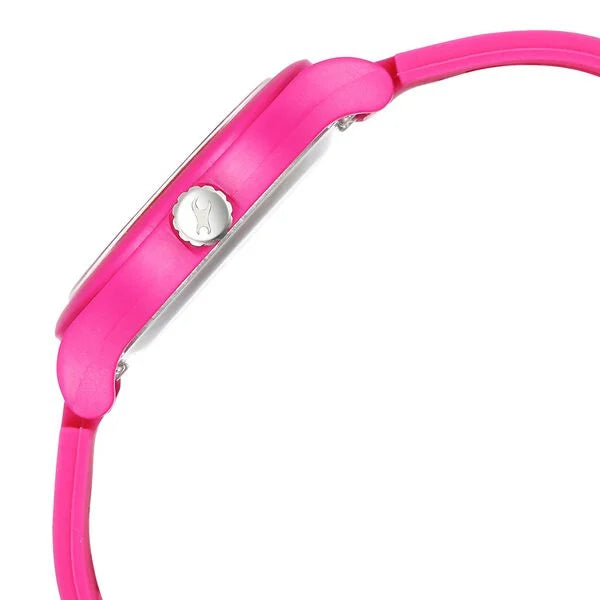 Fastrack Tees Urbanique Quartz Analog Pink Dial Silicon Strap Watch For Girls 38037pp20w - KRISHNA WATCH COMPANY