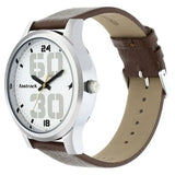 Fastrack Bold Quartz Analog White Dial Leather Strap Watch for Guys - 38051SL06 - KRISHNA WATCH COMPANY