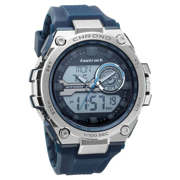 Fastrack Mean Machines Guys Ana Digi Watch - 38055pp01 - KRISHNA WATCH COMPANY