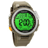 Fastrack Digital Dial Green Silicone Strap Watch For Guys 38068PP04 - KRISHNA WATCH COMPANY