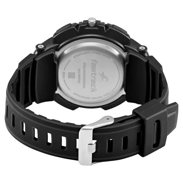 Fastrack AnaDigi Black Dial Plastic Strap Unisex Watch 38076pp01w - KRISHNA WATCH COMPANY
