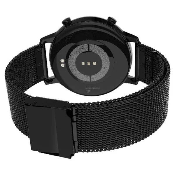 Fastrack Reflex Play + Classic BT Calling 3.3 CM AMOLED Display Smartwatch with AOD Premium Metallic Body, IP68 Water Resistance 38077am05 - KRISHNA WATCH COMPANY