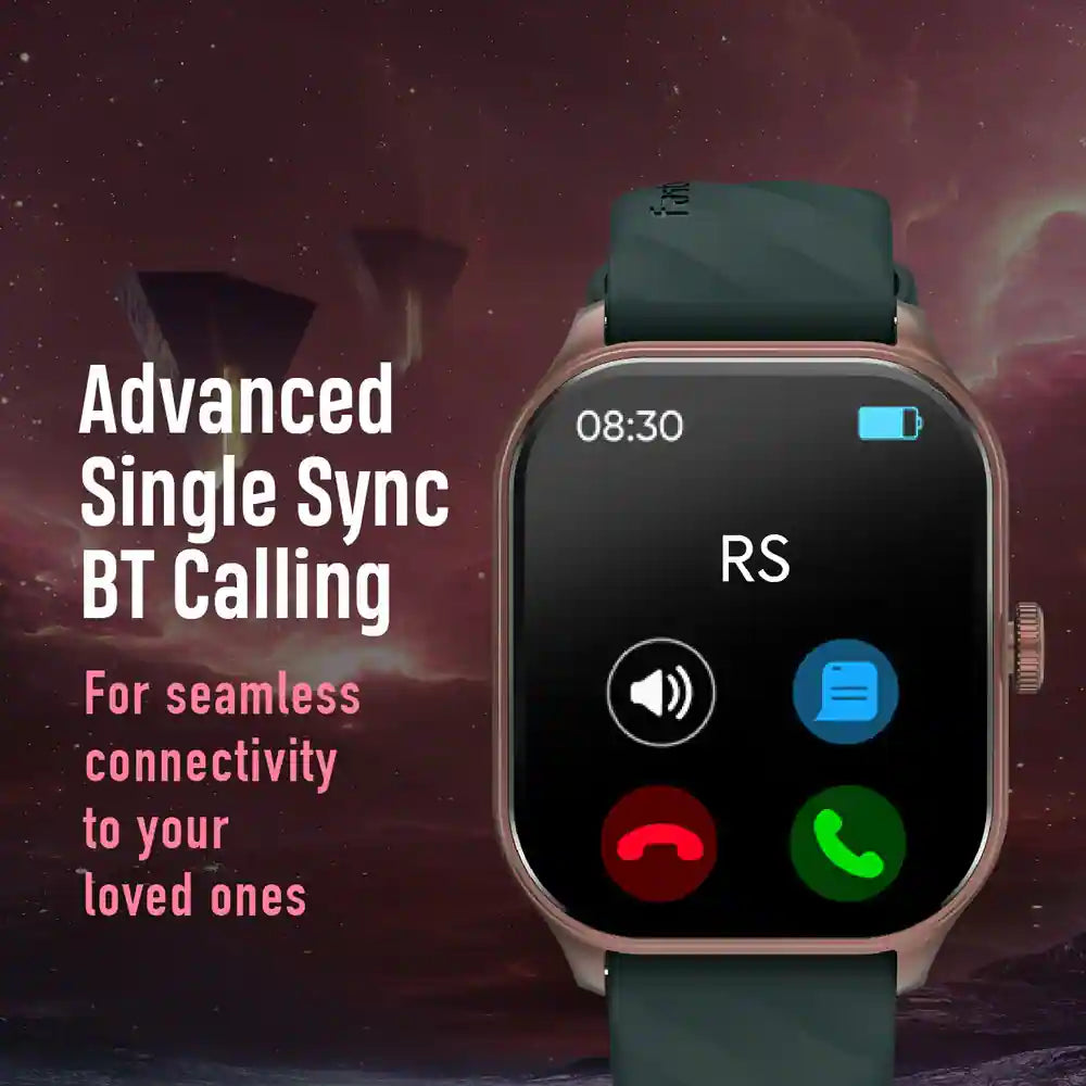 FASTRACK REFLEX POWER|1.96" SUPER AMOLED ARCHED DISPLAY|SINGLESYNC BT CALLING|410 X 502 PIXEL RESOLUTION|IP68 WR 38086PP07 - KRISHNA WATCH COMPANY