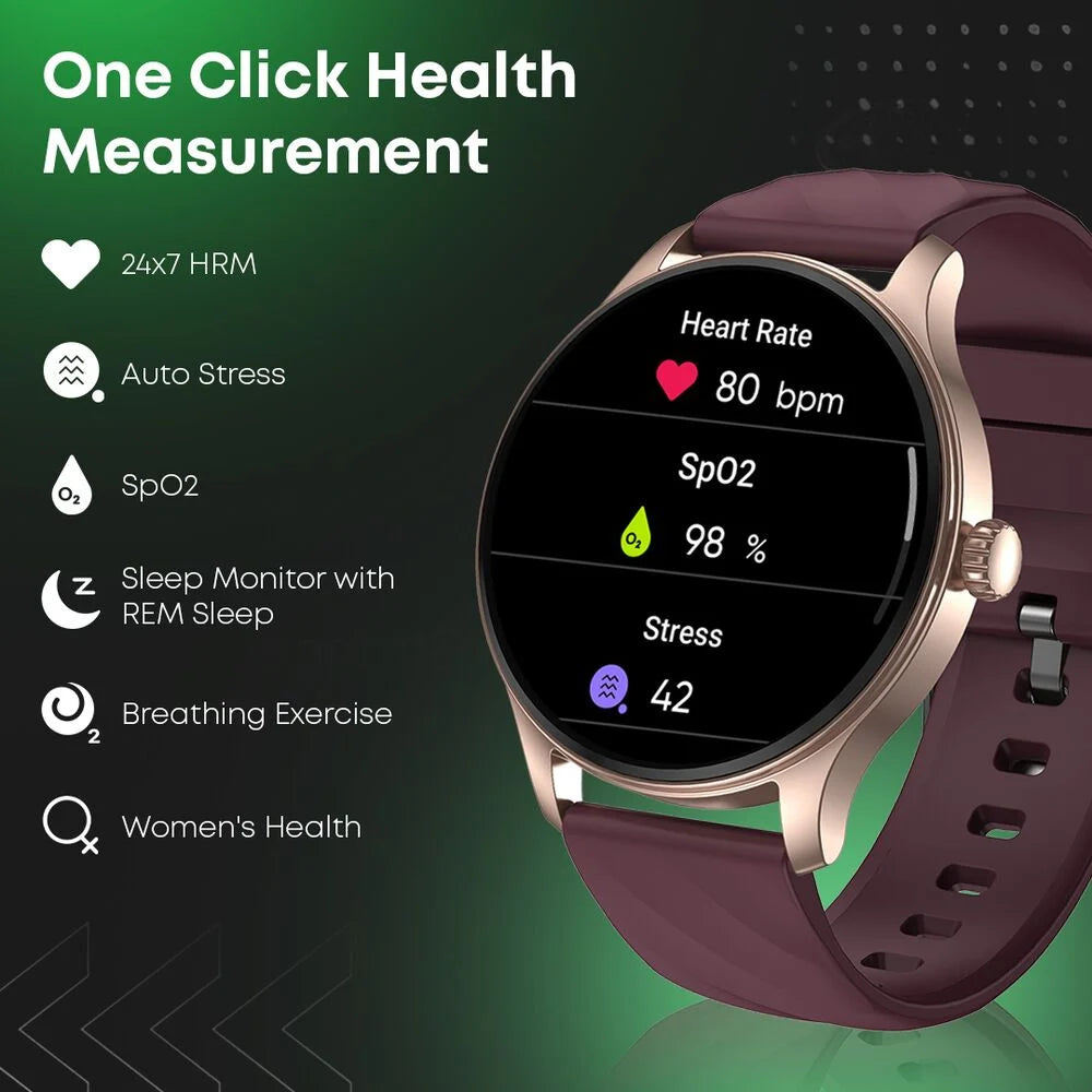 Fastrack Jupiter R1 With 3.50 cm, BT Calling, 100+ Sports Mode, IP68, Calculator, AI Voice Assistant, Fashion Smartwatch 38088pp10k - KRISHNA WATCH COMPANY