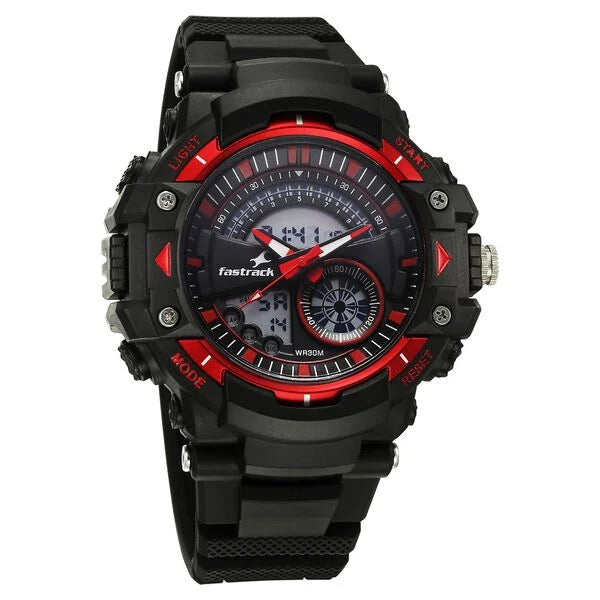 Fastrack StreetStyle Quartz Digital Unisex Watch - 38097PP02W - KRISHNA WATCH COMPANY