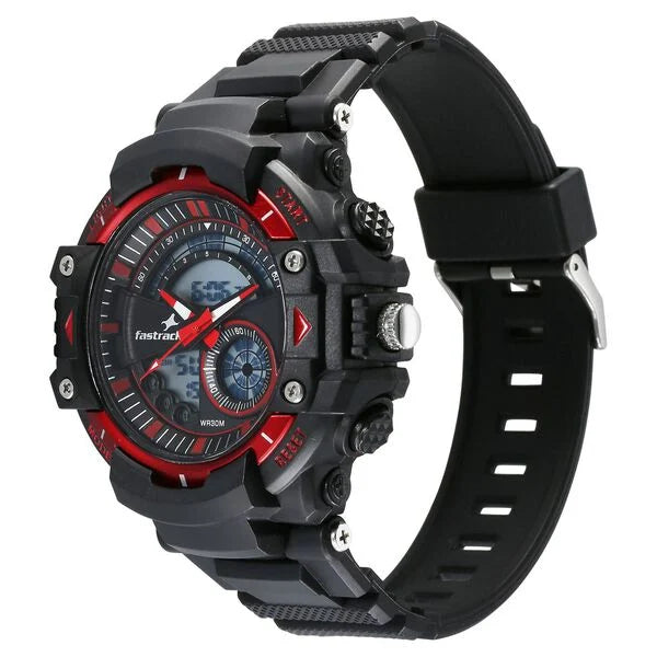 Fastrack StreetStyle Quartz Digital Unisex Watch - 38097PP02W - KRISHNA WATCH COMPANY