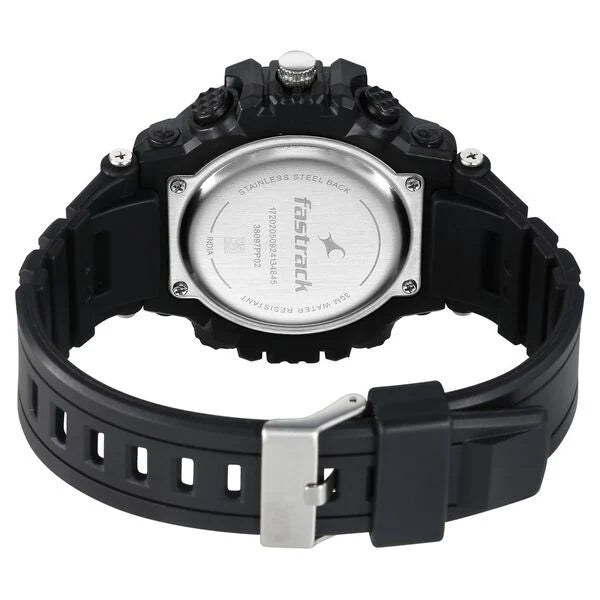 Fastrack StreetStyle Quartz Digital Unisex Watch - 38097PP02W - KRISHNA WATCH COMPANY
